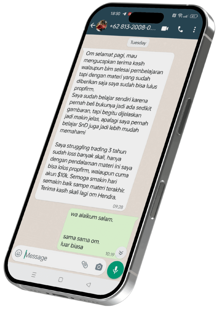 Testimoni Member Komunitas Trader Price Action Warrior menggunakan Strategi Smart Money Concept
